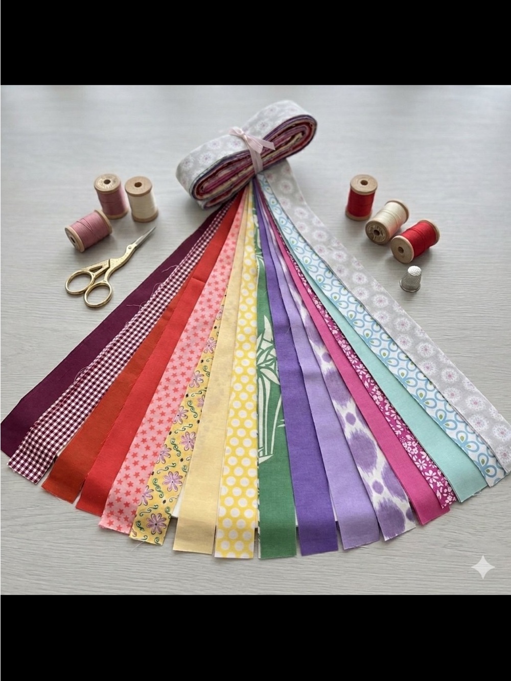 2.5 inch  Spring Garden New Jelly Roll 100% cotton fabric quilting strips 42 pcs